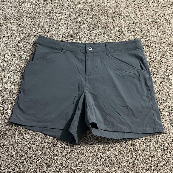 Patagonia Pants - Patagonia Shorts Womens 12 Gray Hiking Walking Lightweight Quick Dry Zip‎ Pocket